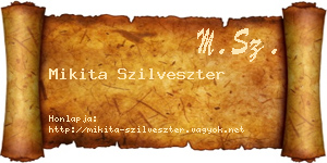 Mikita Szilveszter névjegykártya