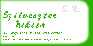 szilveszter mikita business card